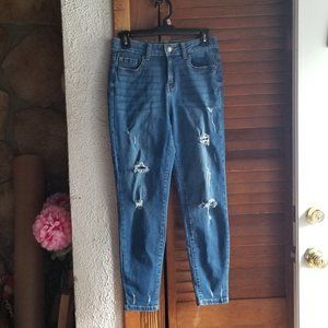 Enjean Denim Co. distressed high waisted jeans size 7